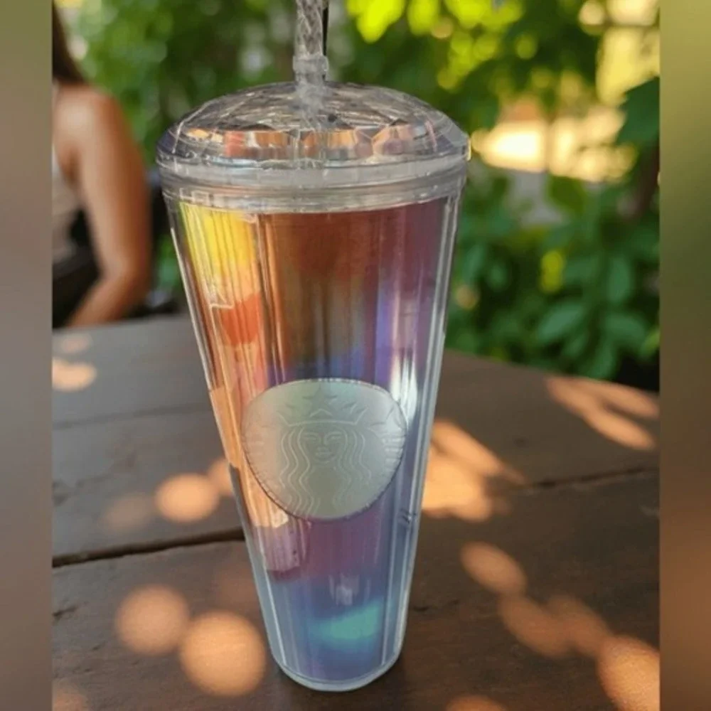 Starbucks Iridescent‎ Rainbow Prism 24oz Venti Cold Cup  Retired 2022